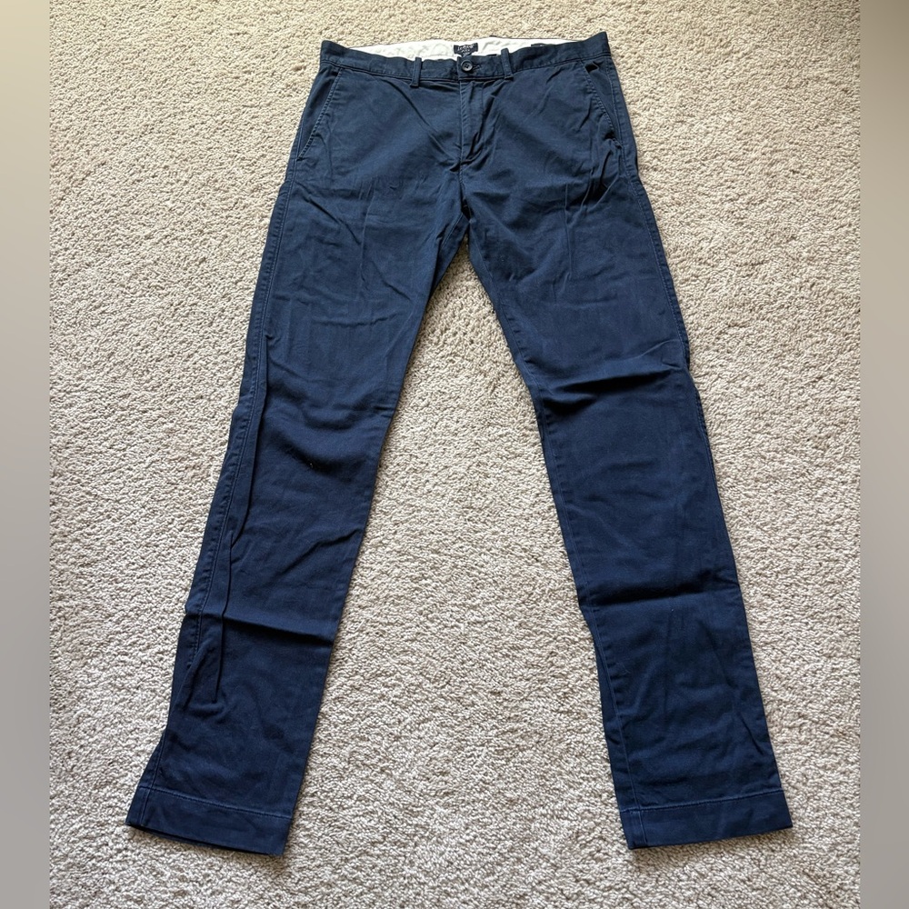 J. Crew Men's Dark Blue Chinos